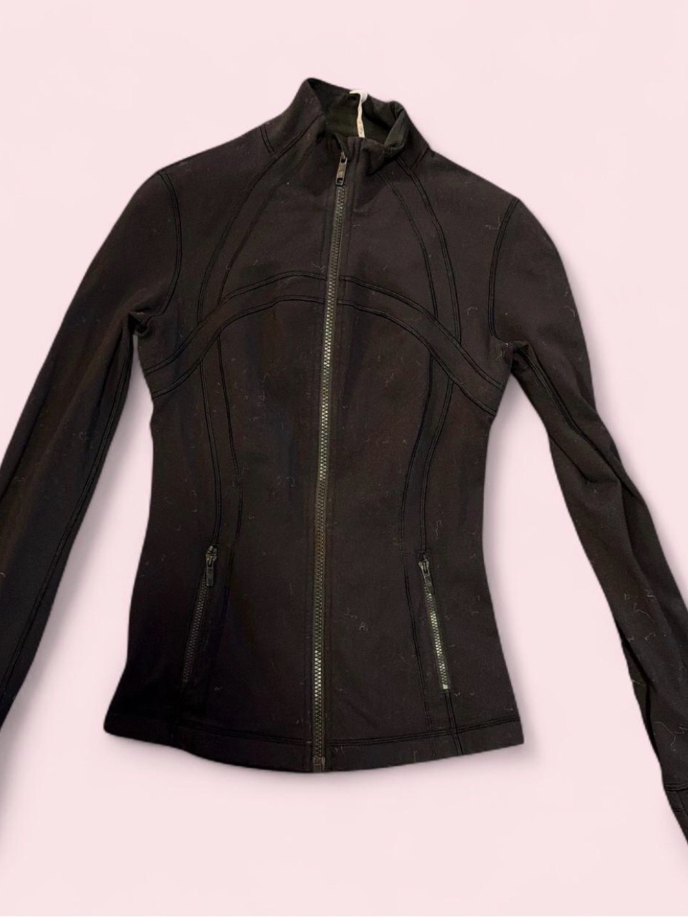 Women’s Black Lululemon Define Fitted Zip-Up Jacket